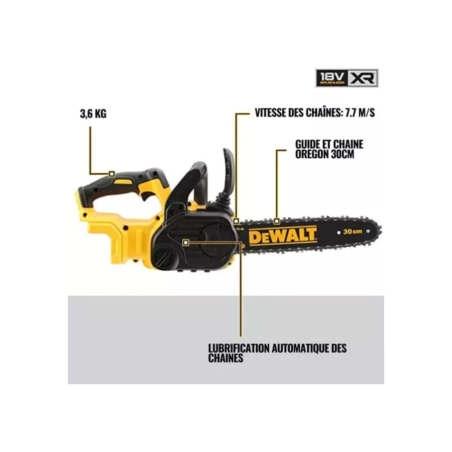 Dewalt 5 Ah Chainsaw Black & Yellow